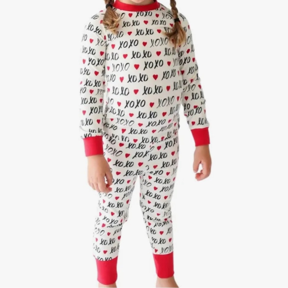 Valentine’s Day kids pajama set